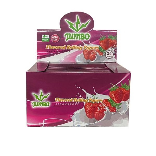 24 Jumbo Flavoured King Size Rolling Papers - Flavour: Very Cherry