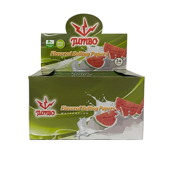 24 Jumbo Flavoured King Size Rolling Papers - Flavour: Strawberry