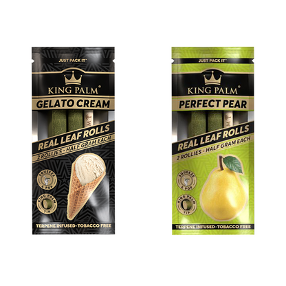 2 King Palm 0.5g Flavoured Wrap Rollies - Flavour: Gelato Cream