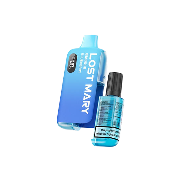 20mg Lost Mary BM6000 Disposable Rechargeable Vape Kit 6000 Puffs - Flavour: Watermelon Ice