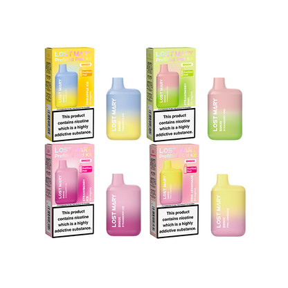20mg Lost Mary BM600 Prefilled Pod Vape Kit 600 Puffs - Stoptober Special Offer! - Flavour: Watermelon Ice