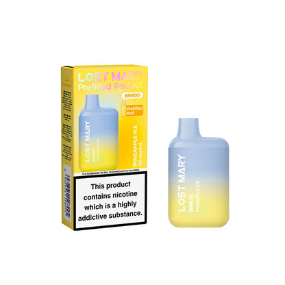 20mg Lost Mary BM600 Prefilled Pod Vape Kit 600 Puffs - Stoptober Special Offer! - Flavour: Menthol