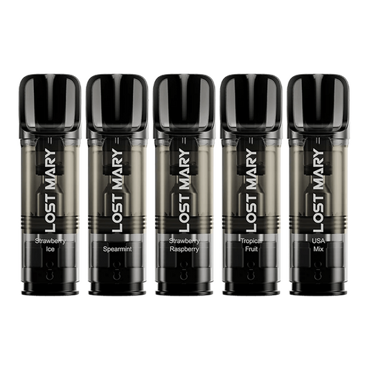 20mg Lost Mary Tappo Replacement Prefilled Pods 2ml 1200 Puffs - 2 Pcs - Flavour: Strawberry Raspberry