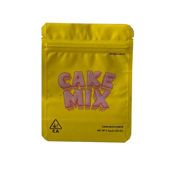 Printed Mylar Zip Bag 3.5g Standard - Amount: x50 & Design: Yellow fruits Stripes