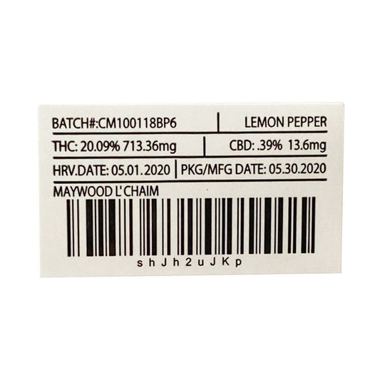 Printed Mylar Zip Bag 3.5g Large - Amount: x1 & Design: Jokes up White Runtz