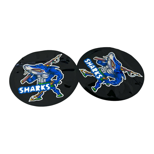 Mylar Printed Zip Bag 3.5g Large - Amount: x50 & Design: Sharks