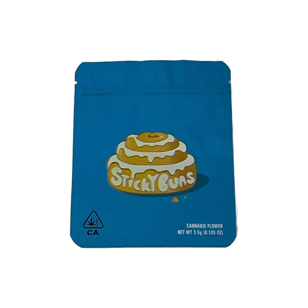 Printed Mylar Zip Bag 3.5g Standard - Amount: x1 & Design: Cookie Silver