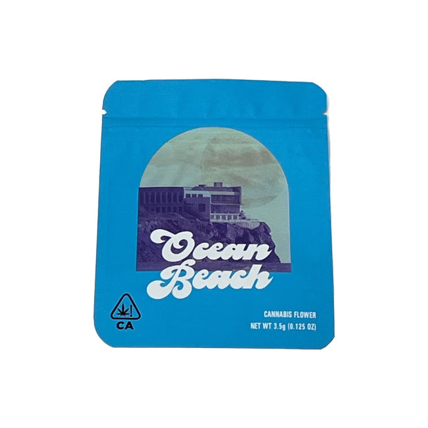 Printed Mylar Zip Bag 3.5g Standard - Amount: x50 & Design: Blue Sherbet