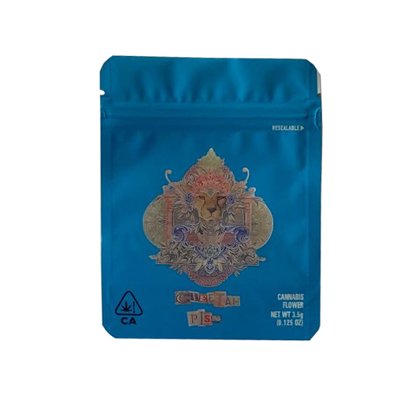 Printed Mylar Zip Bag 3.5g Standard - Amount: x50 & Design: Blue Sherbet