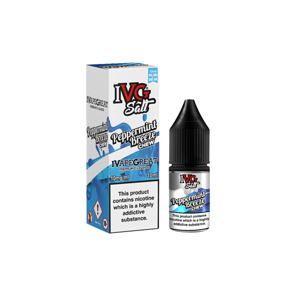 New! I VG Salt 10mg 10ml Nic Salt (50VG/50PG) - Flavour: Bubblegum