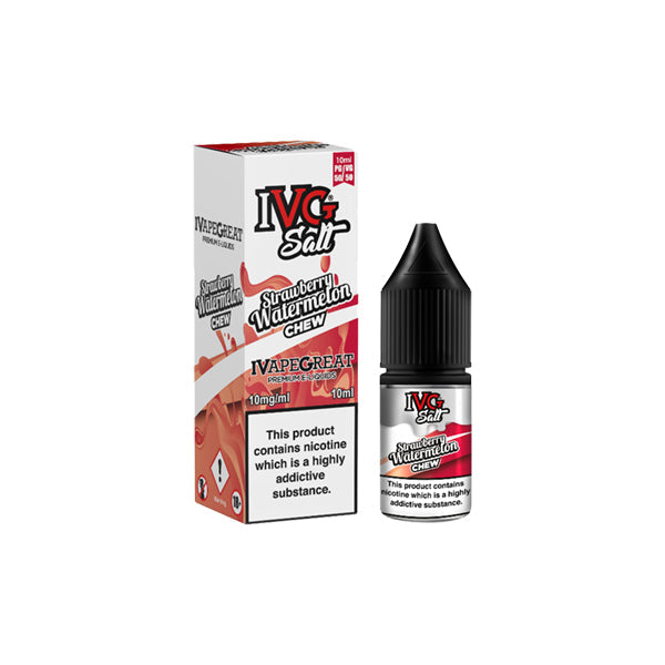New! I VG Salt 20mg 10ml Nic Salt (50VG/50PG) - Flavour: Strawberry Raspberry Bubblegum