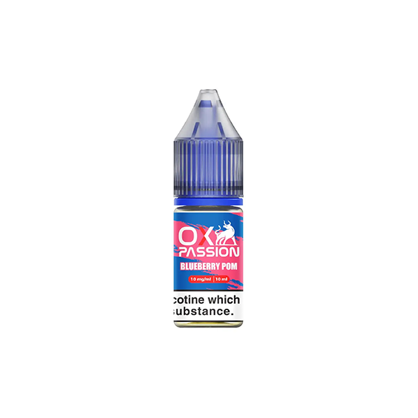 10mg OX Passion By OXVA 10ml Nic Salts (50VG/50PG) - Flavour: Blue Sour Razz