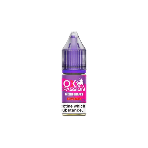 20mg OX Passion By OXVA 10ml Nic Salts (50VG/50PG) - Flavour: Blue Citrus