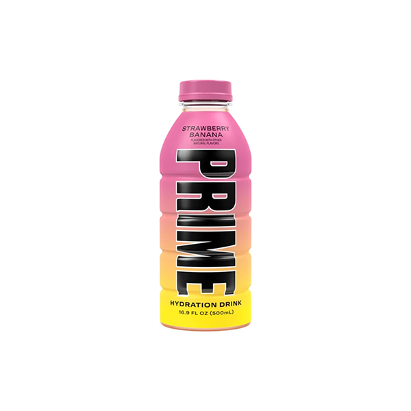 PRIME Hydration USA Strawberry Banana Sports Drink 500ml - Quantity: Single