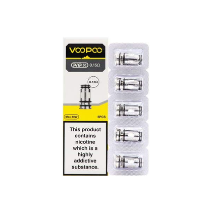 VooPoo PnP X Replacement Coils (0.15Ohm/0.2Ohm/0.3Ohm/0.6Ohm) - Resistances: 0.2Ohm