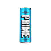 PRIME Energy USA Blue Raspberry Drink Can 355ml - Best Before date - Size: 12 x 330ml