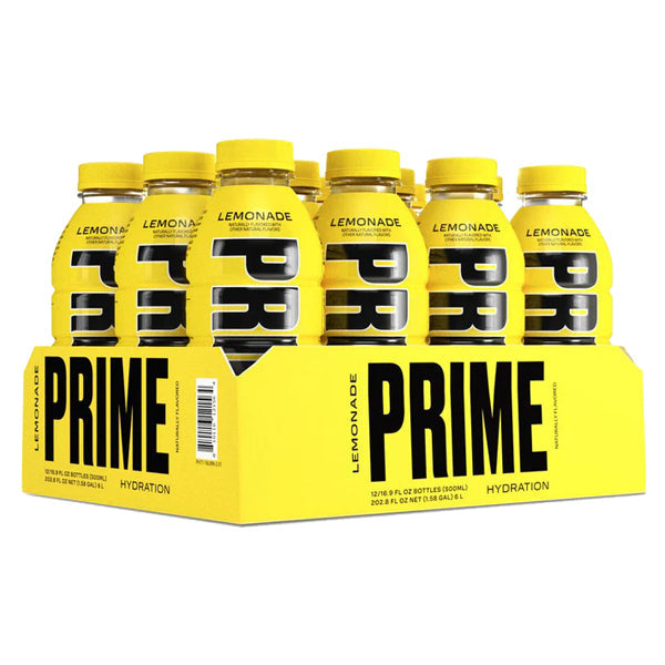 PRIME Hydration USA Lemonade Sports Drink 500ml - Short Dated - Size: 12 x 500ml