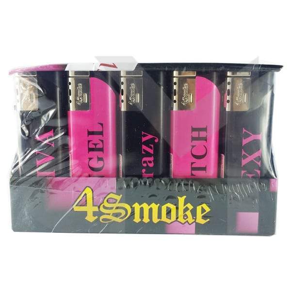 25 x 4Smoke Wind-Proof Printed Lighters - 218WE - Design: London