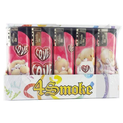 25 x 4Smoke Wind-Proof Printed Lighters - 218WE - Design: London