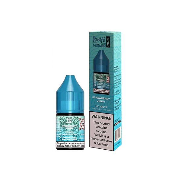 10mg RandM 7000 Tornado Nic Salts (50VG/50PG) - Flavour: Dr Blue