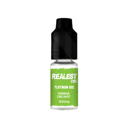 Realest CBD 1500mg Terpene Infused CBG Booster Shot 10ml (BUY 1 GET 1 FREE) - Flavour: Trainwreck