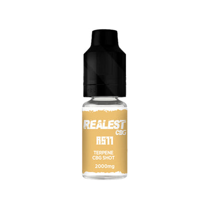 Realest CBD 2000mg Terpene Infused CBG Booster Shot 10ml (BUY 1 GET 1 FREE) - Flavour: Platinum GSC