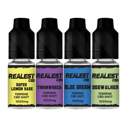 Realest CBD 1000mg Terpene Infused CBD Booster Shot 10ml (BUY 1 GET 1 FREE) - Flavour: Super Lemon Haze
