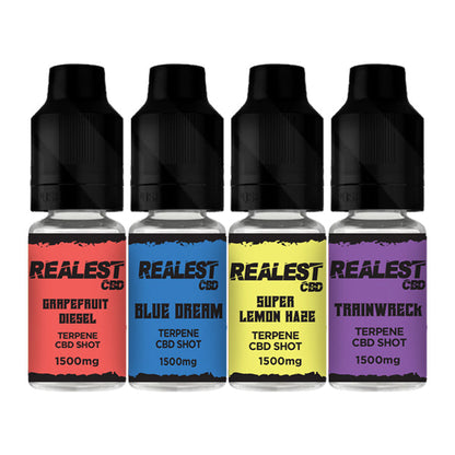 Realest CBD 1500mg Terpene Infused CBD Booster Shot 10ml (BUY 1 GET 1 FREE) - Flavour: Trainwreck