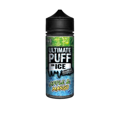 Ultimate Puff On Ice 0mg 100ml Shortfill (70VG/30PG) - Flavour: Grape & Strawberry