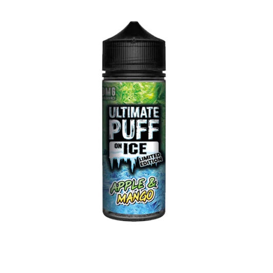 Ultimate Puff On Ice 0mg 100ml Shortfill (70VG/30PG) - Flavour: Grape & Strawberry