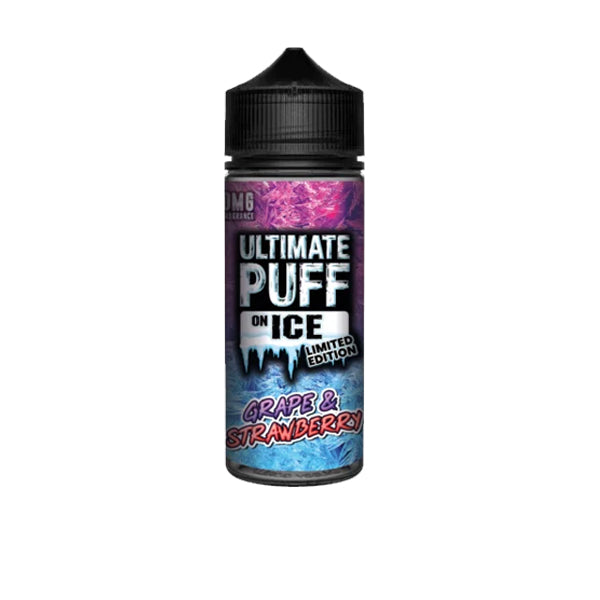 Ultimate Puff On Ice 0mg 100ml Shortfill (70VG/30PG) - Flavour: Blackcurrant