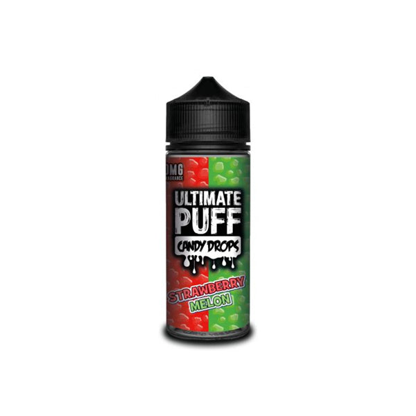 Ultimate Puff Candy Drops 0mg 100ml Shortfill (70VG/30PG) - Flavour: Watermelon & Cherry