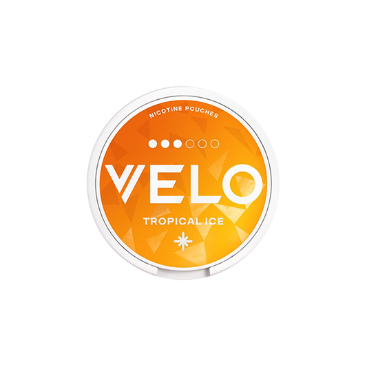 10mg Velo Slim Strong Strength Nicotine Pouches - 20 Pouches - Flavour: Tropical Ice