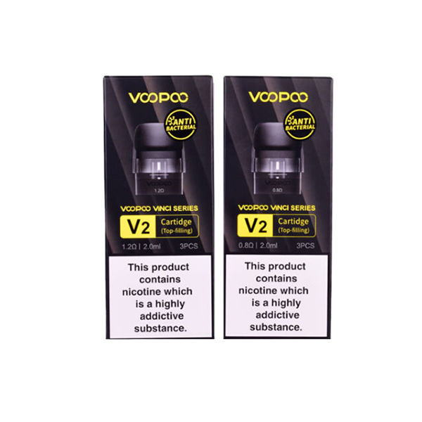 VooPoo Vinci V2 Replacement Cartridge Pods - 3Pcs - Resistances: 0.8 Ohms