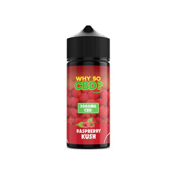 Why So CBD? 3000mg Full Spectrum CBD E-liquid 120ml - Flavour: Raspberry Kush