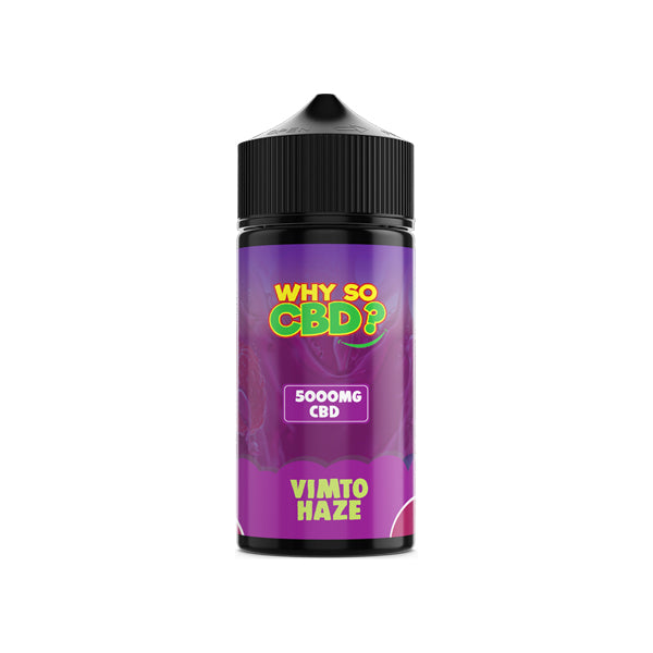 Why So CBD? 5000mg Full Spectrum CBD E-liquid 120ml - Flavour: Raspberry Kush