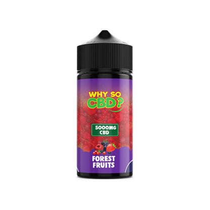 Why So CBD? 5000mg Full Spectrum CBD E-liquid 120ml - Flavour: Jammy Strawberries