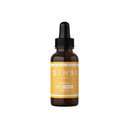 Sensi CBD 1000mg CBD Broad-Spectrum Tincture Oil 30ml (BUY 1 GET 1 FREE) - Flavour: Orange