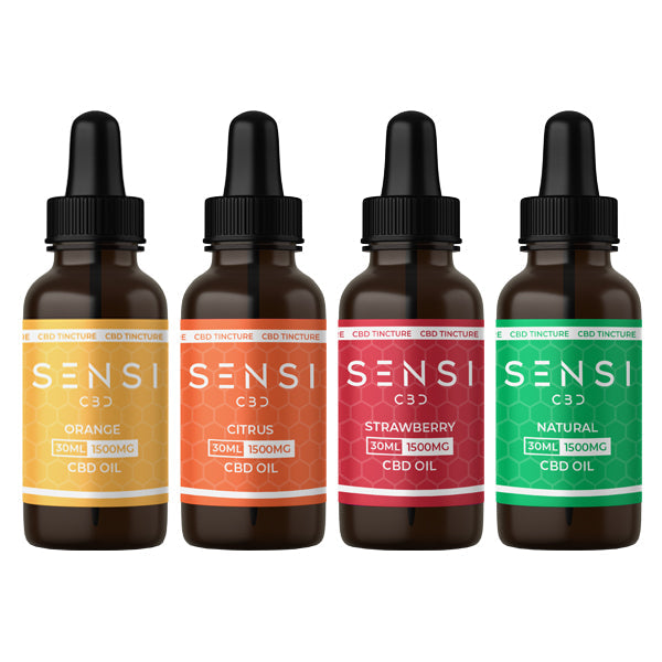 Sensi CBD 1500mg CBD Broad-Spectrum Tincture Oil 30ml (BUY 1 GET 1 FREE) - Falvours: Citrus