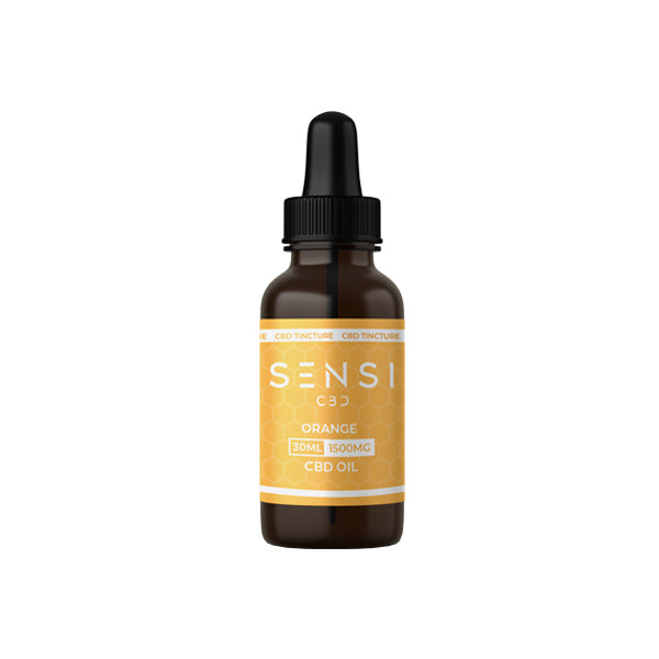 Sensi CBD 1500mg CBD Broad-Spectrum Tincture Oil 30ml (BUY 1 GET 1 FREE) - Falvours: Orange