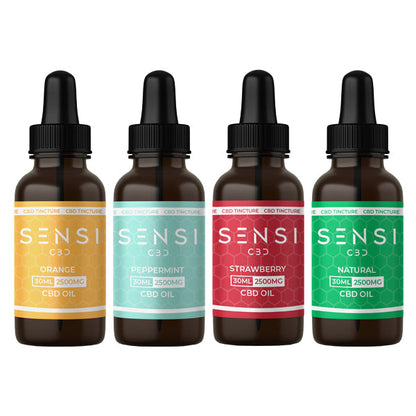 Sensi CBD 2500mg CBD Broad-Spectrum Tincture Oil 30ml (BUY 1 GET 1 FREE) - Flavour: Orange