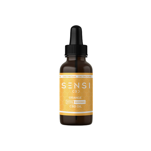 Sensi CBD 5000mg CBD Broad-Spectrum Tincture Oil 30ml (BUY 1 GET 1 FREE) - Flavour: Orange