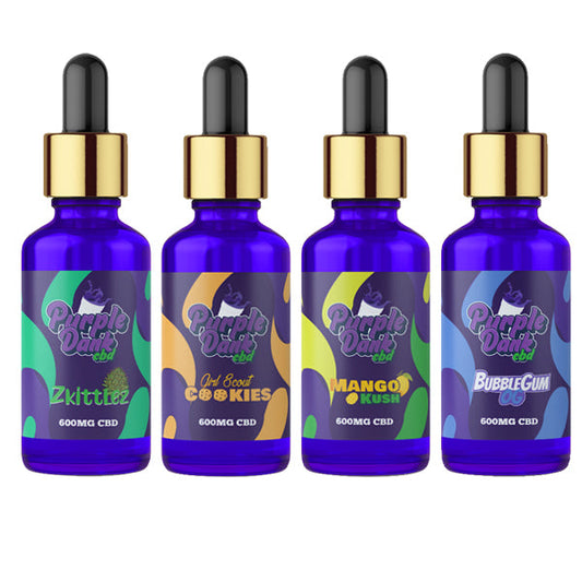Purple Dank CBD 600mg Terpene Flavoured Full-Spectrum CBD Oil 30ml (BUY 1 GET 1 FREE) - Flavour: Zkittlez