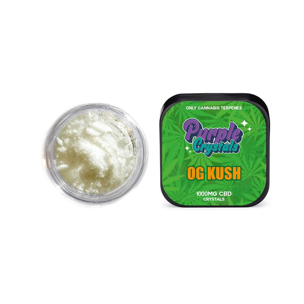 Purple Crystals by Purple Dank 1000mg CBD Crystals - OG Kush (BUY 1 GET 1 FREE) - Amount: 1g