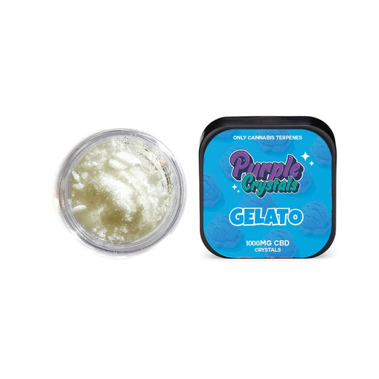 Purple Crystals by Purple Dank 1000mg CBD Crystals - Gelato (BUY 1 GET 1 FREE) - Amount: 1g