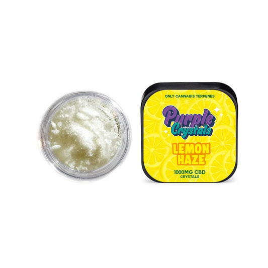 Purple Crystals by Purple Dank 1000mg CBD Crystals - Lemon Haze (BUY 1 GET 1 FREE) - Amount: 1g