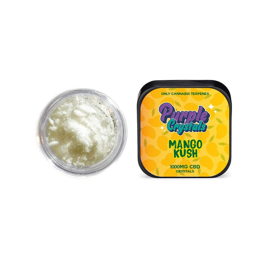 Purple Crystals by Purple Dank 1000mg CBD Crystals - Mango Kush (BUY 1 GET 1 FREE) - Amount: 1g