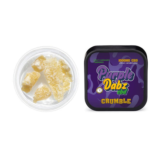 Purple Dabz by Purple Dank 1000mg CBD Crumble - Original (BUY 1 GET 1 FREE) - Amount: 1g