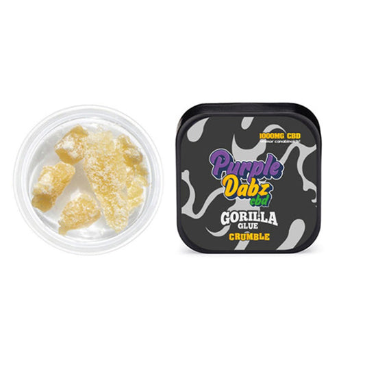 Purple Dabz by Purple Dank 1000mg CBD Crumble - Gorilla Glue (BUY 1 GET 1 FREE) - Amount: 1g
