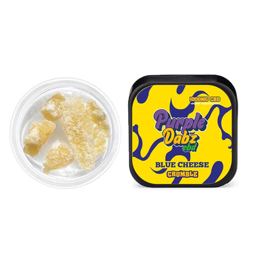 Purple Dabz by Purple Dank 1000mg CBD Crumble - Blue Cheese (BUY 1 GET 1 FREE) - Amount: 1g